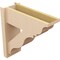 Ekena Millwork 8-in W x 22-in D x 22-in H Funston Trad Rough Cedar Woodgrain TimberThane Outlooker, Primed Tan OUTUR080X22X22FST04RCPR - alternate 5